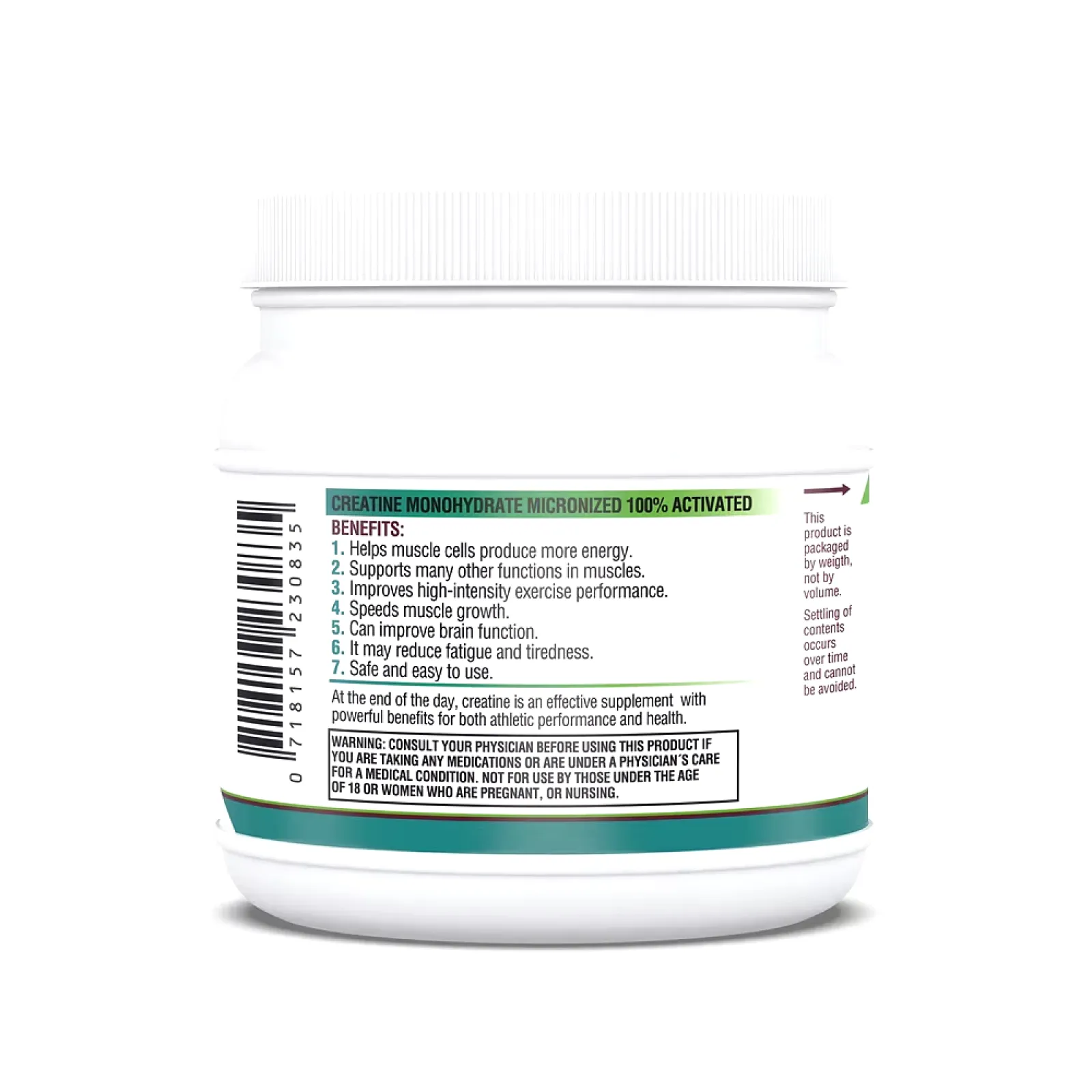 Creatine Monohydrate Micronized 100% Activated