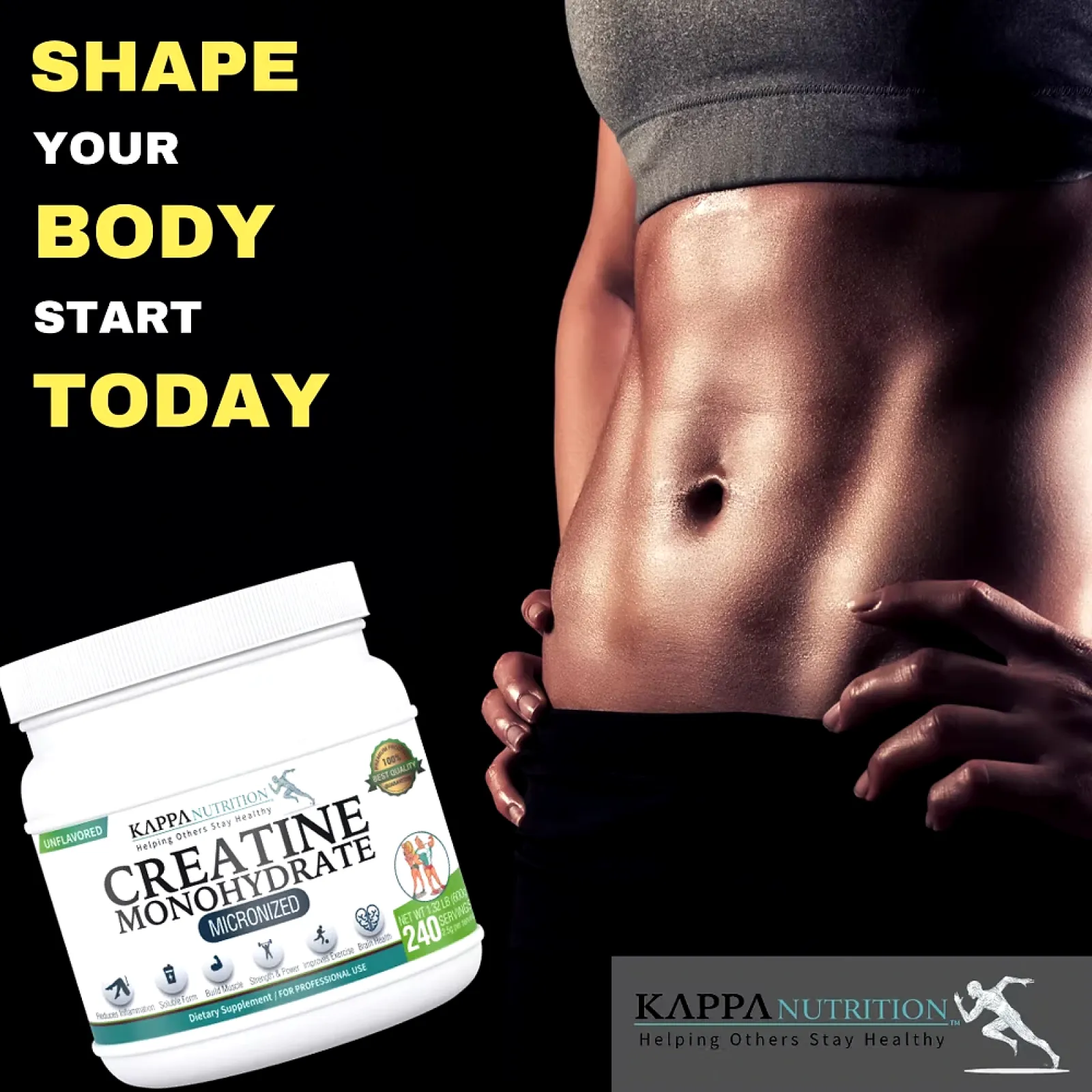 Creatine Monohydrate Micronized 100% Activated