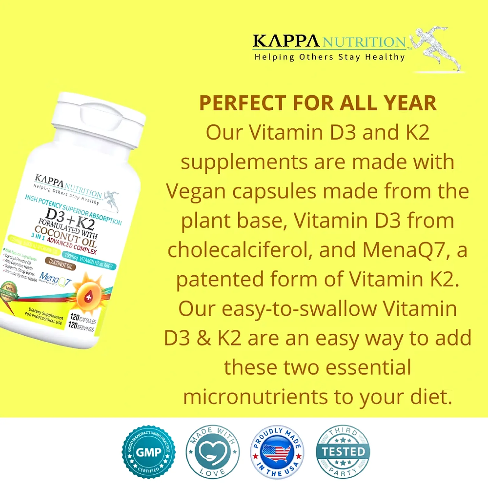 Vitamin D3 & K2