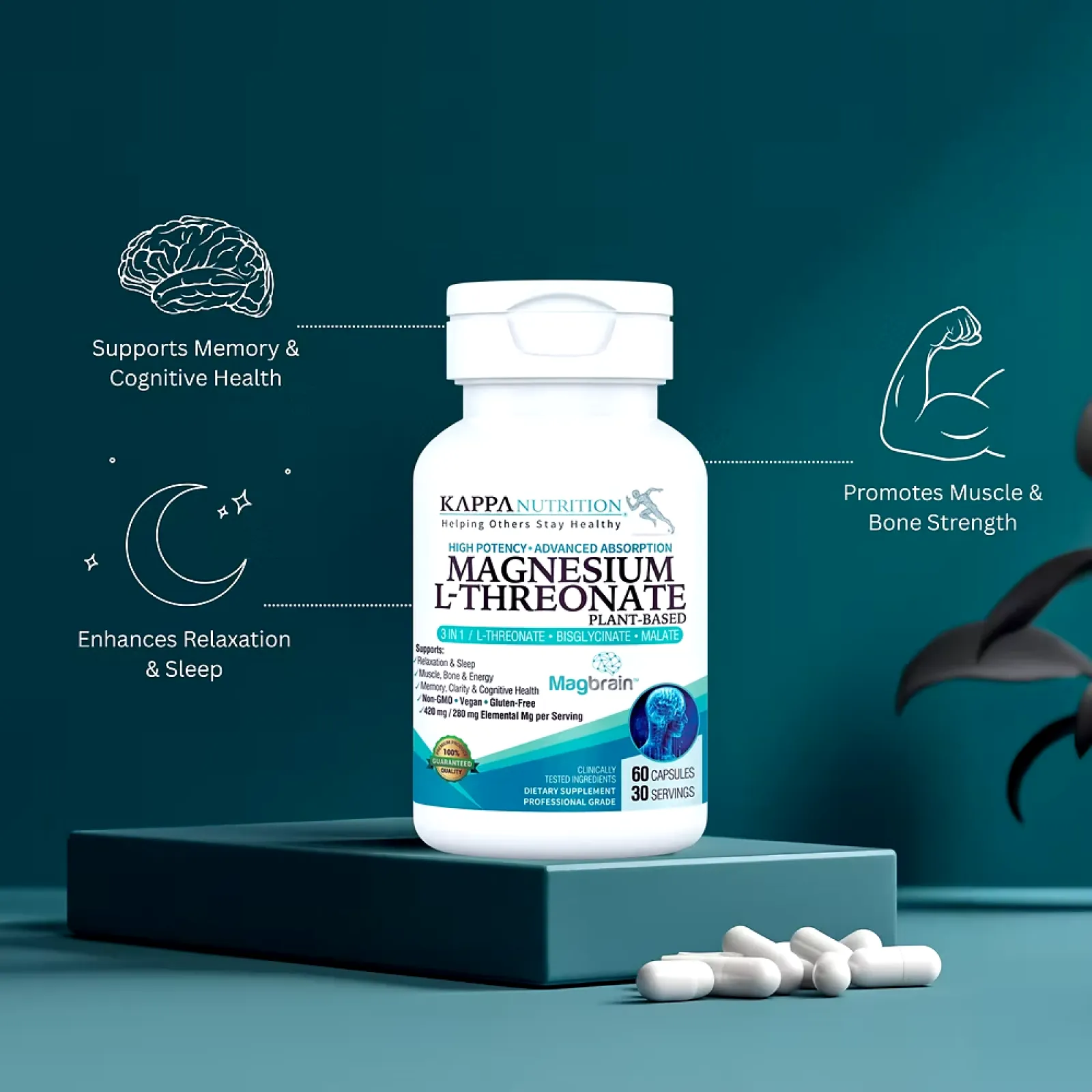Magbrain™ Magnesium L-Threonate Plant-Based