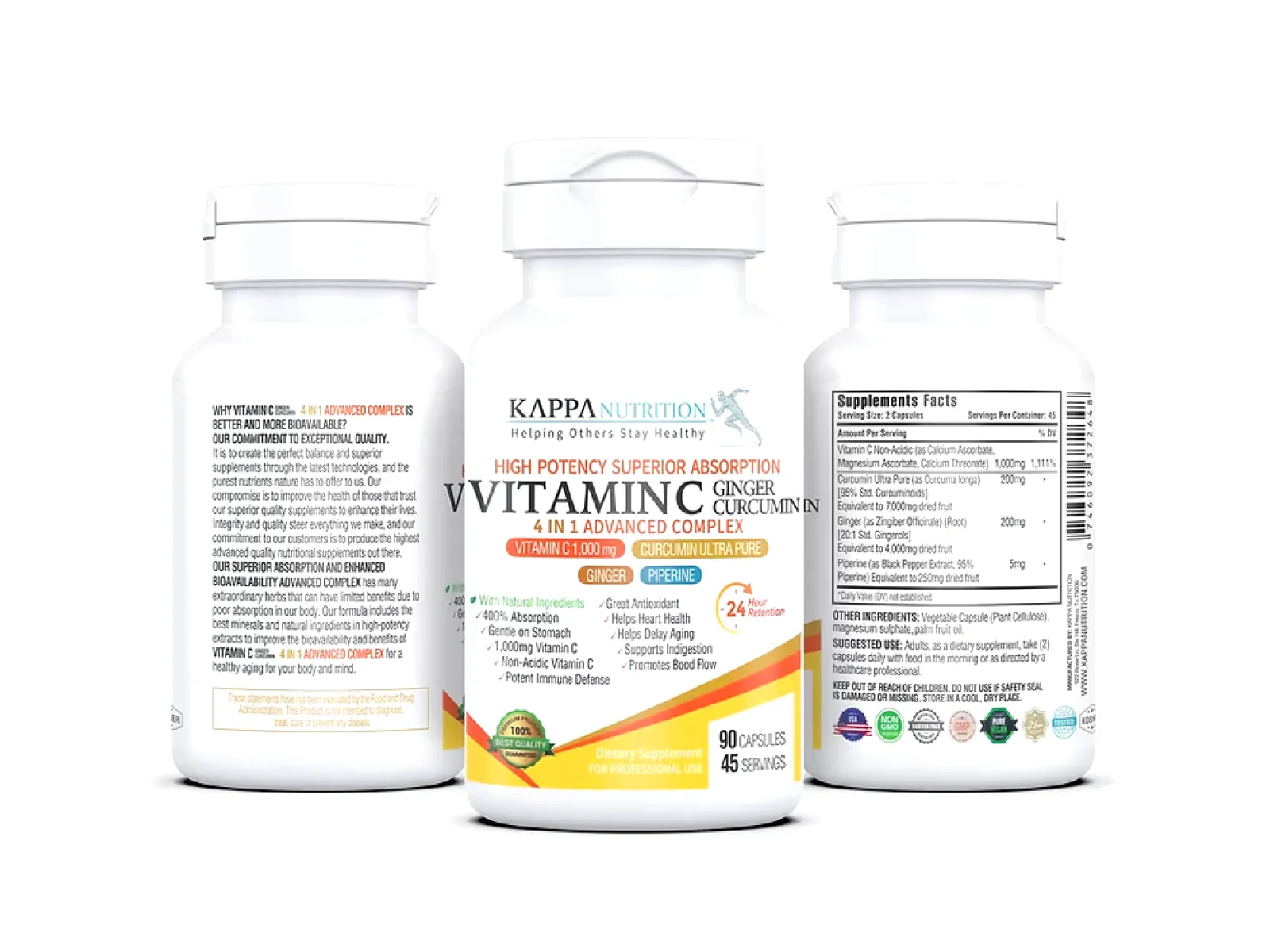 Vitamin C + Ginger + Curcumin